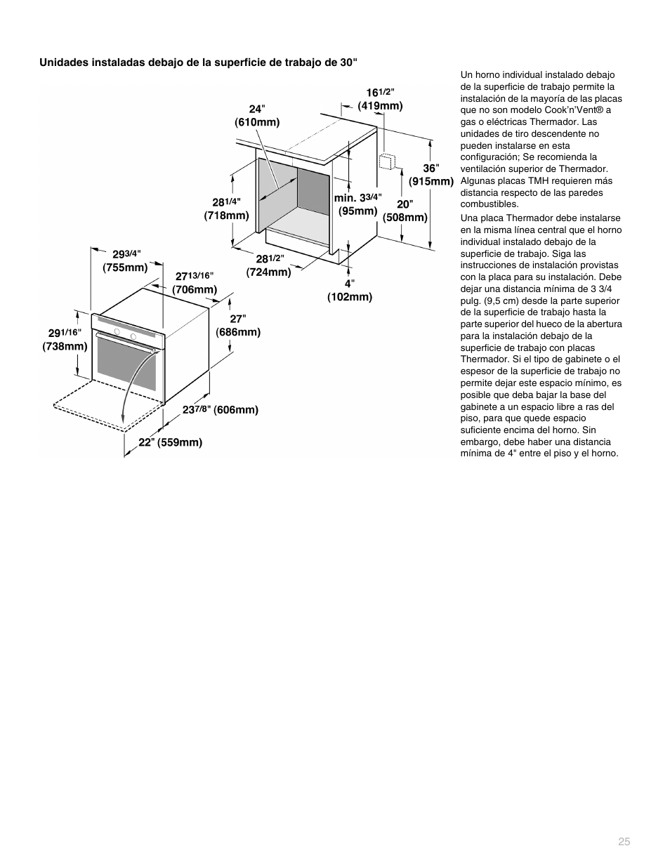 Thermador POD302 User Manual | Page 25 / 44