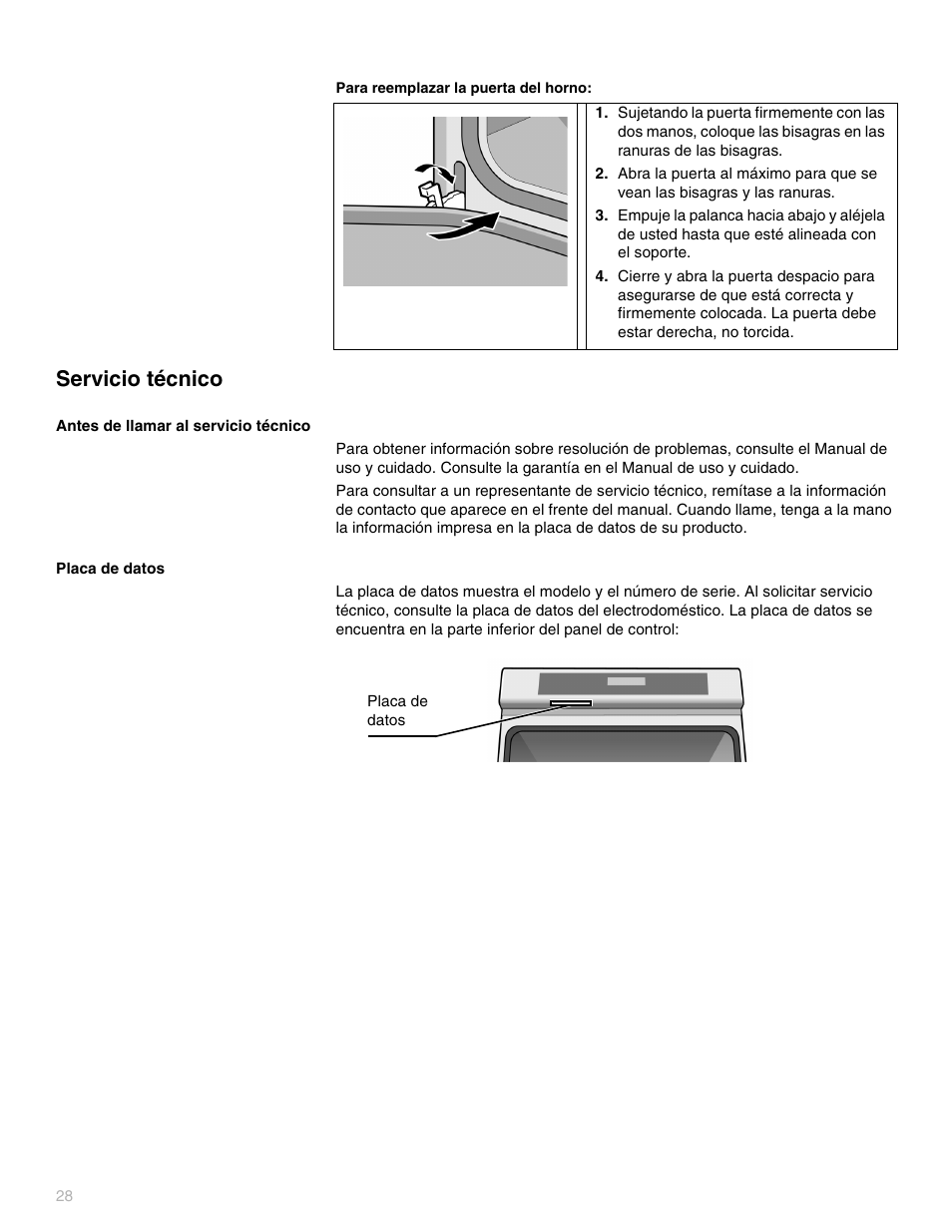 Servicio técnico | Thermador POD302 User Manual | Page 28 / 44