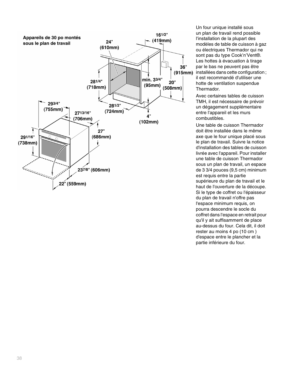 Thermador POD302 User Manual | Page 38 / 44