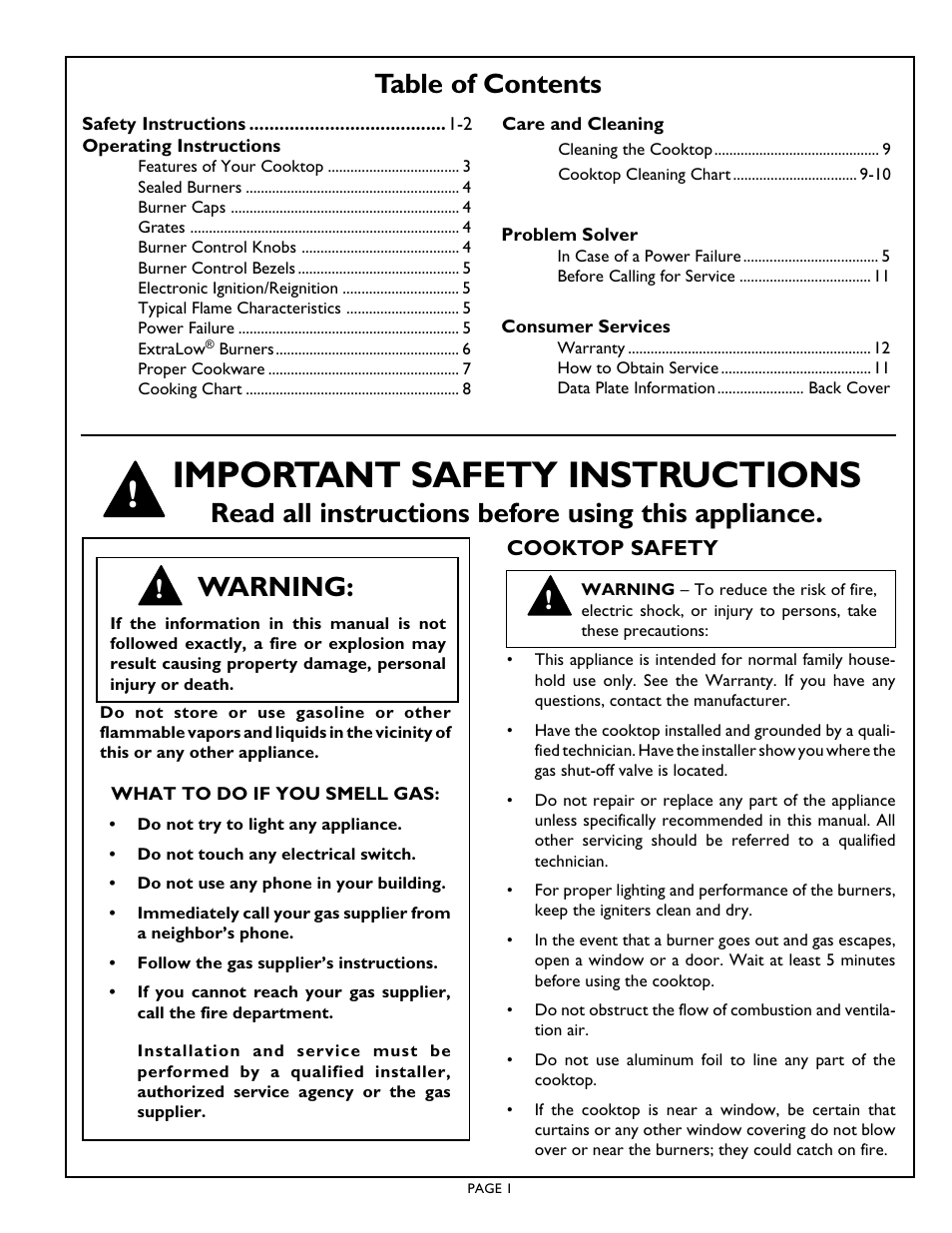 Thermador Gas Star SGSX365 User Manual | Page 3 / 16