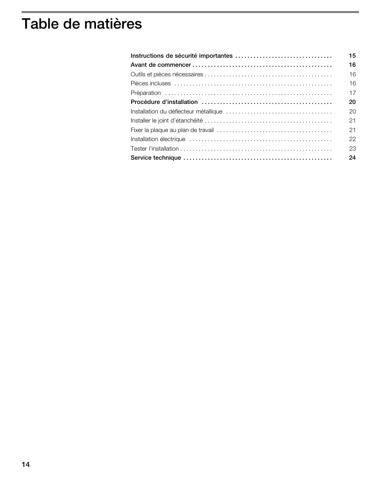 Thermador CIT304 User Manual | Page 13 / 35