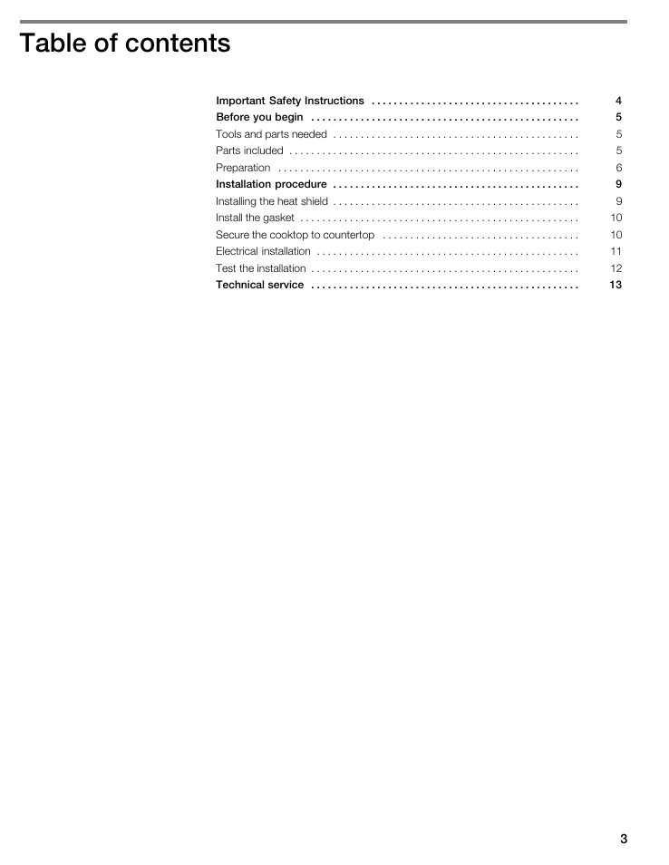 Thermador CIT304 User Manual | Page 2 / 35