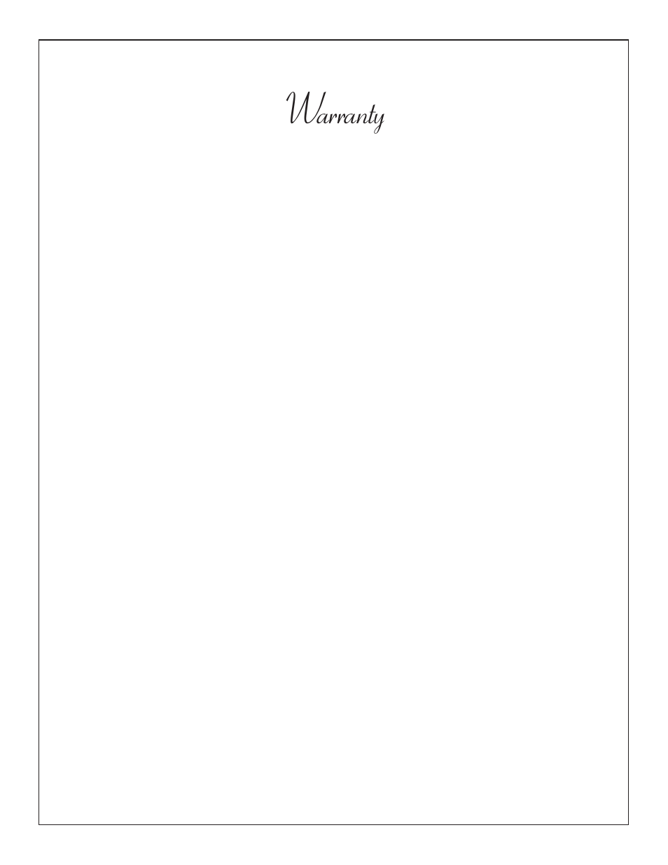 Warranty, Full one year warranty, Year limited warranty | Lifetime limited warranty | Thermador Char-Glo CGB36RU User Manual | Page 27 / 28