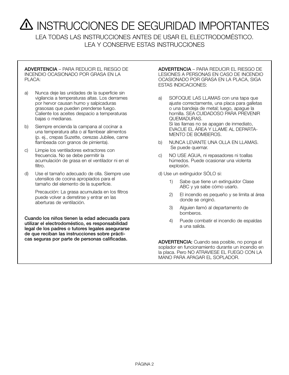 Instrucciones de seguridad importantes | Thermador VCI 236 User Manual | Page 20 / 28