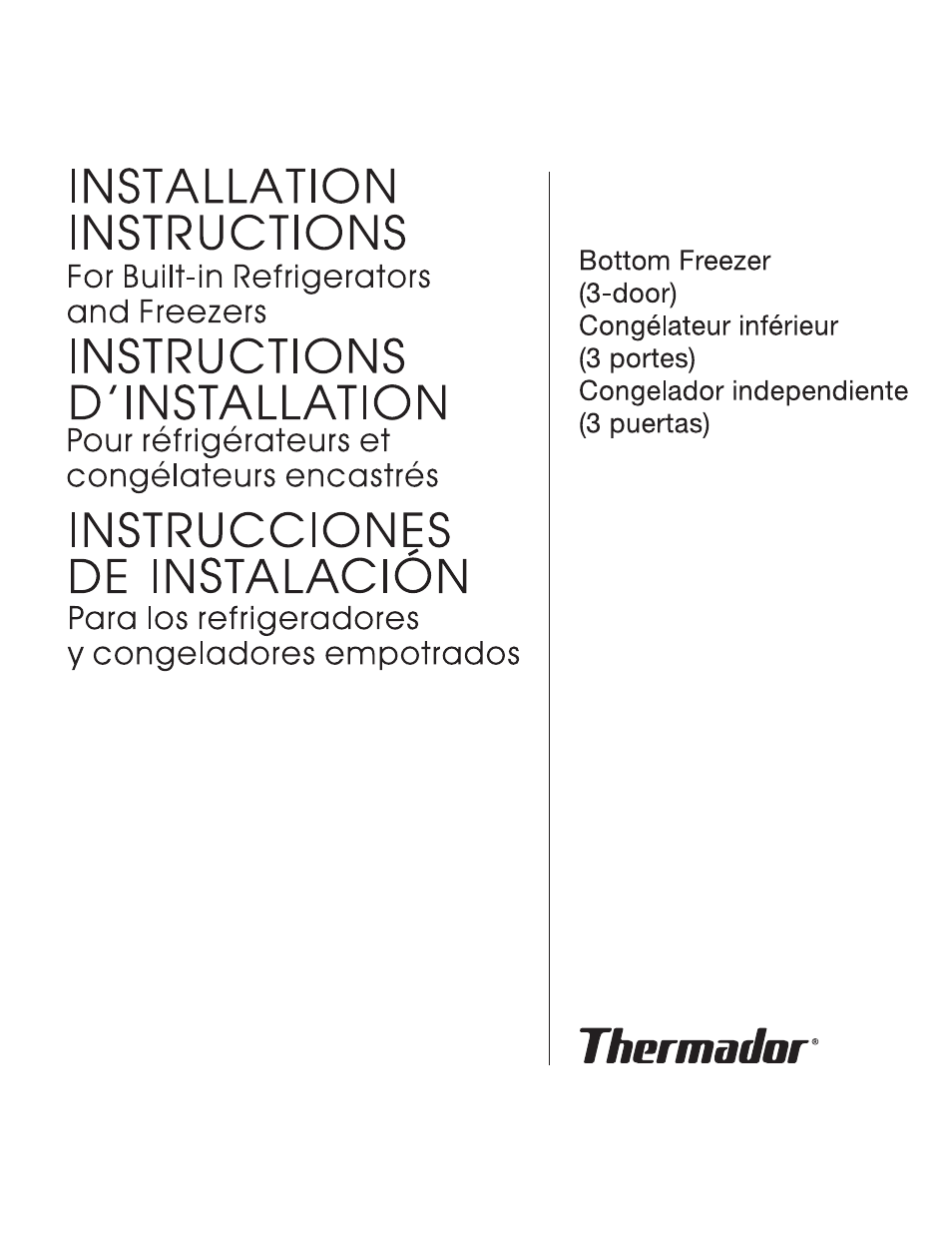 Thermador 9000189697 User Manual | 93 pages