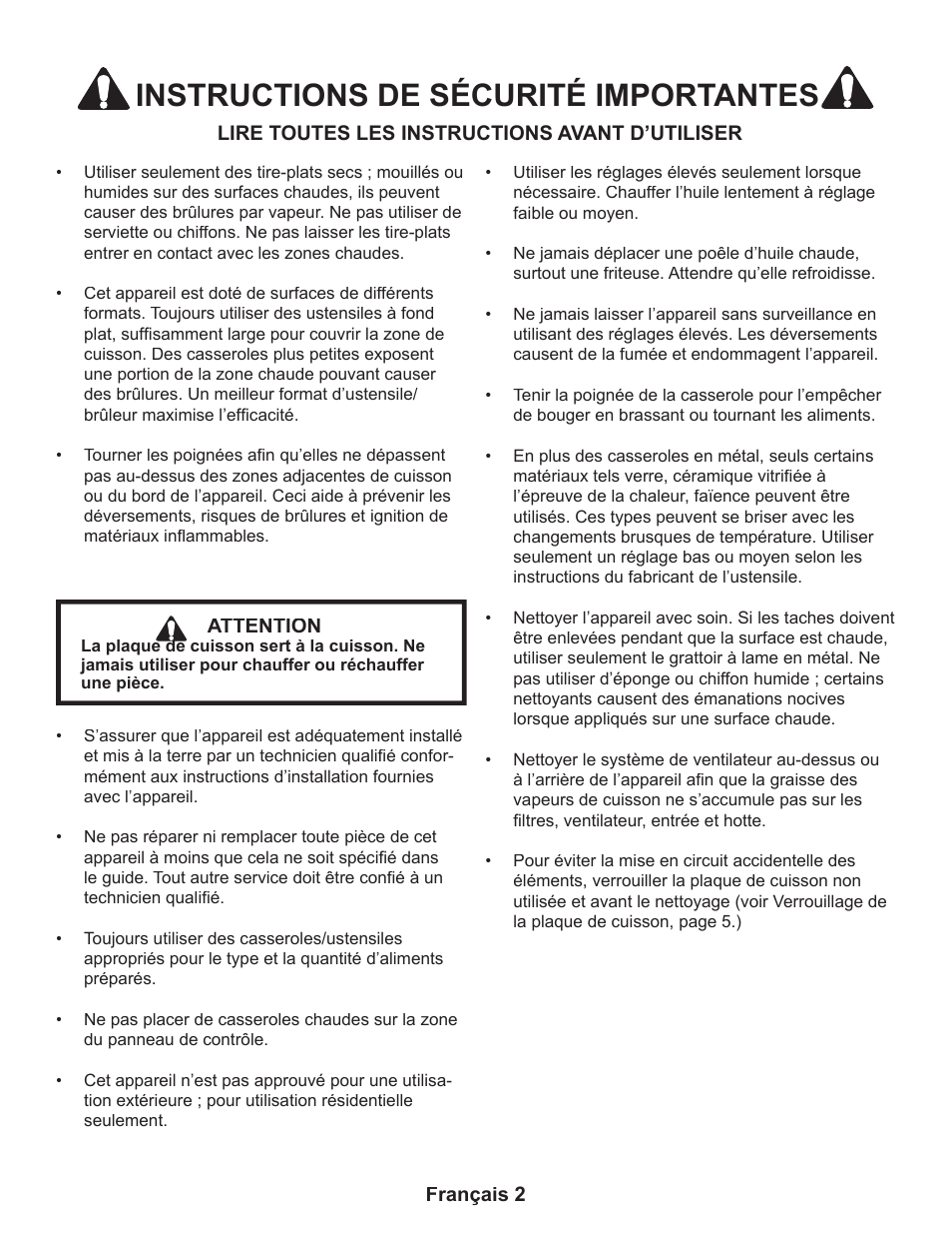 Instructions de sécurité importantes | Thermador CEP User Manual | Page 24 / 56