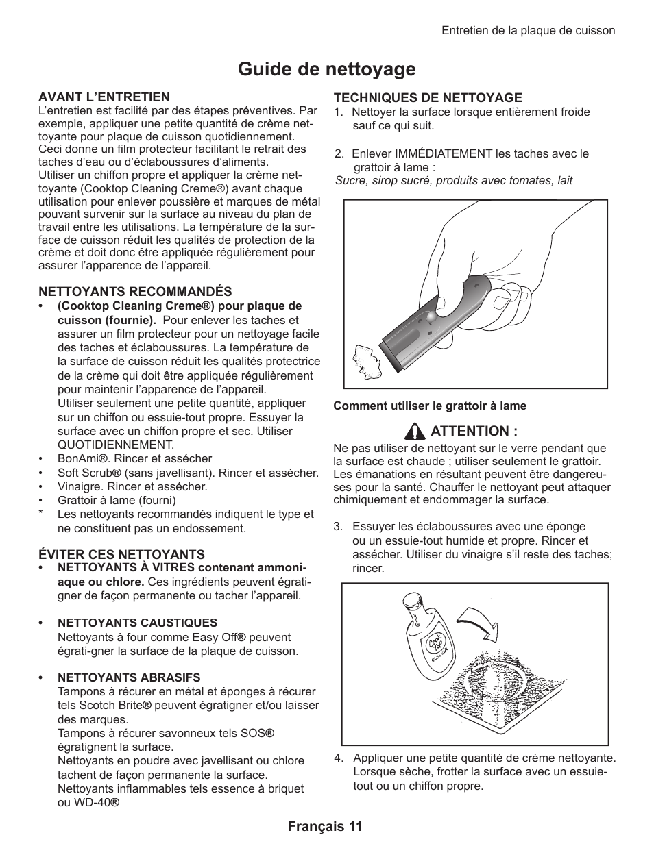 Guide de nettoyage | Thermador CEP User Manual | Page 33 / 56