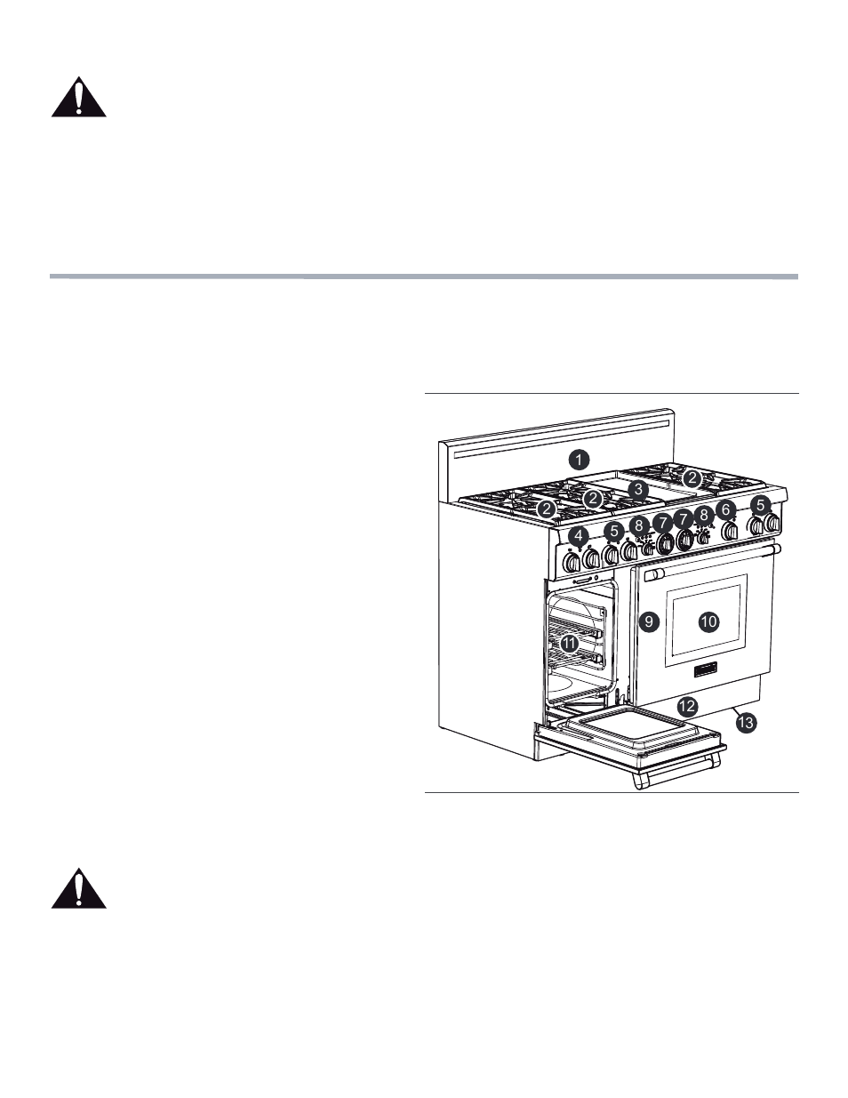 Description, Légende du modèle 48 po | Thermador PRL48 User Manual | Page 49 / 120