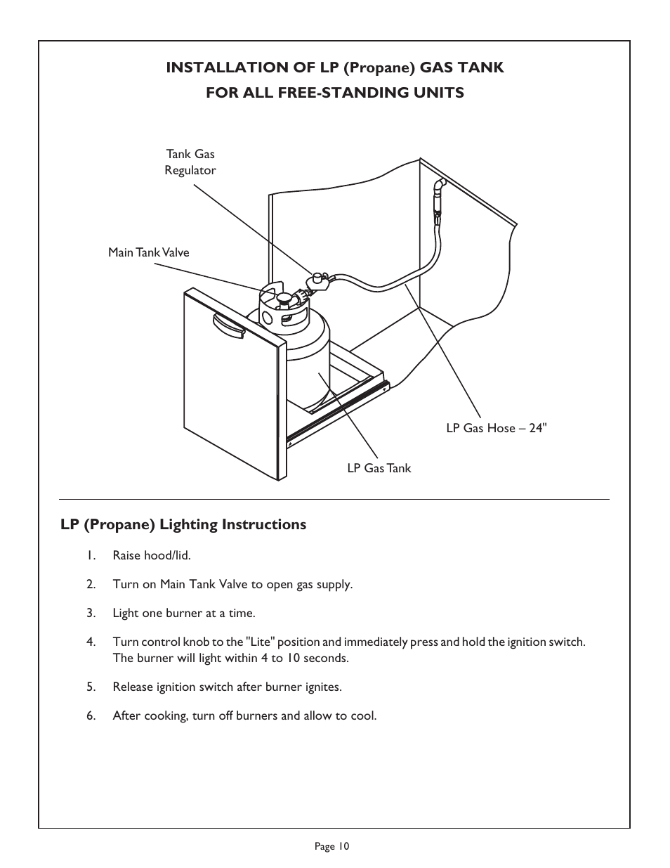 Thermador Char Glo Outdoor Barbecues CGB48FZLP User Manual | Page 12 / 28