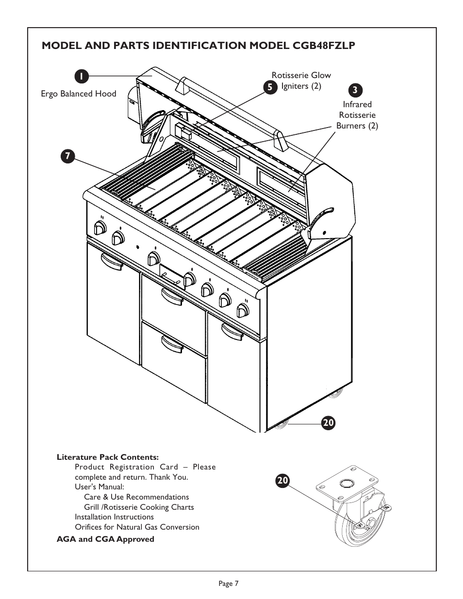 Thermador Char Glo Outdoor Barbecues CGB48FZLP User Manual | Page 9 / 28