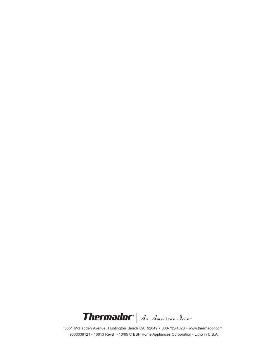 Thermador CVS2 User Manual | Page 42 / 42