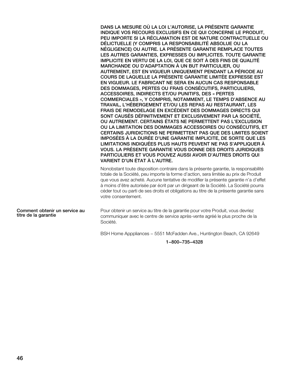 Thermador CET304FS User Manual | Page 46 / 72