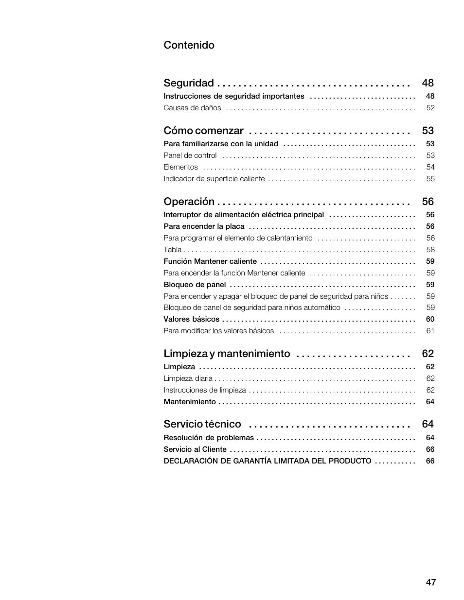 Thermador CET304FS User Manual | Page 47 / 72
