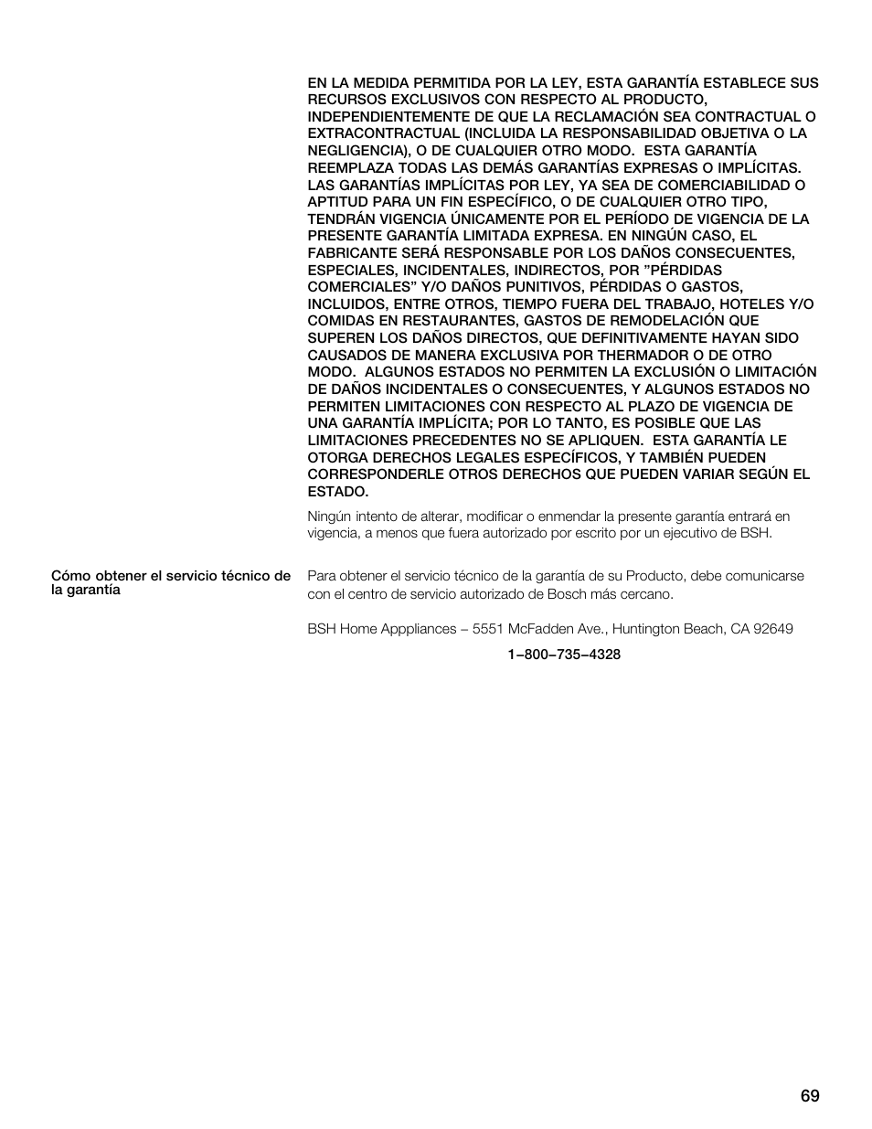 Thermador CET304FS User Manual | Page 69 / 72
