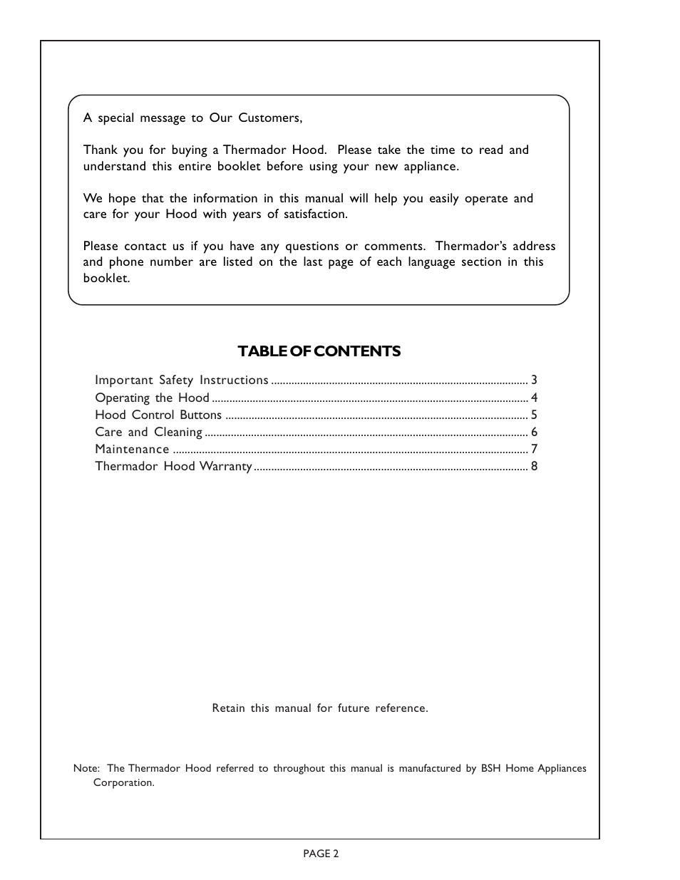 Thermador PH36ZS User Manual | Page 2 / 8