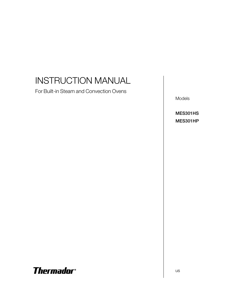 Thermador MES301HS User Manual | 64 pages