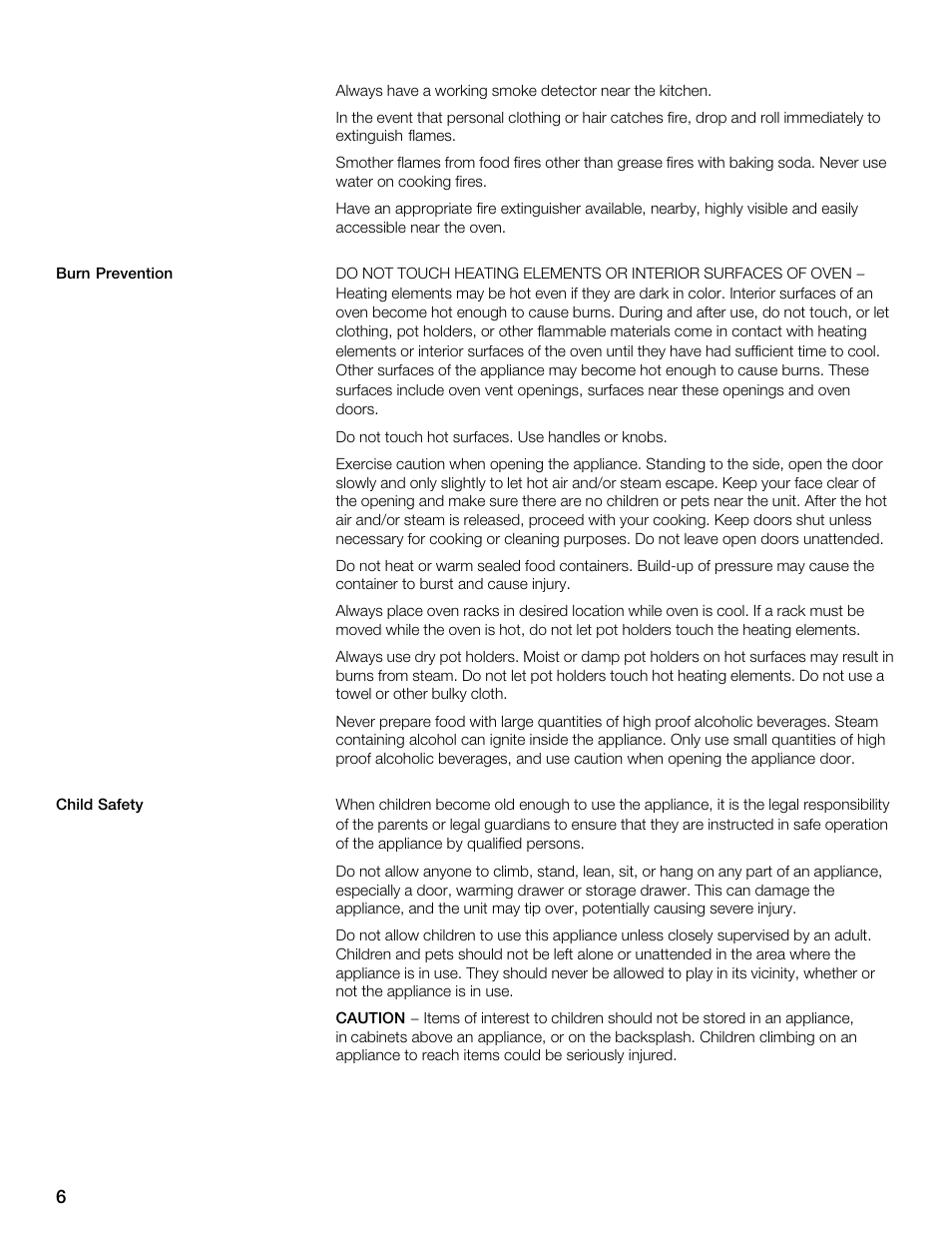 Thermador MES301HS User Manual | Page 6 / 64
