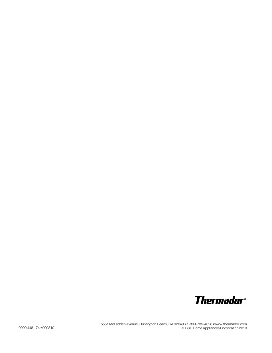 Thermador MES301HS User Manual | Page 64 / 64