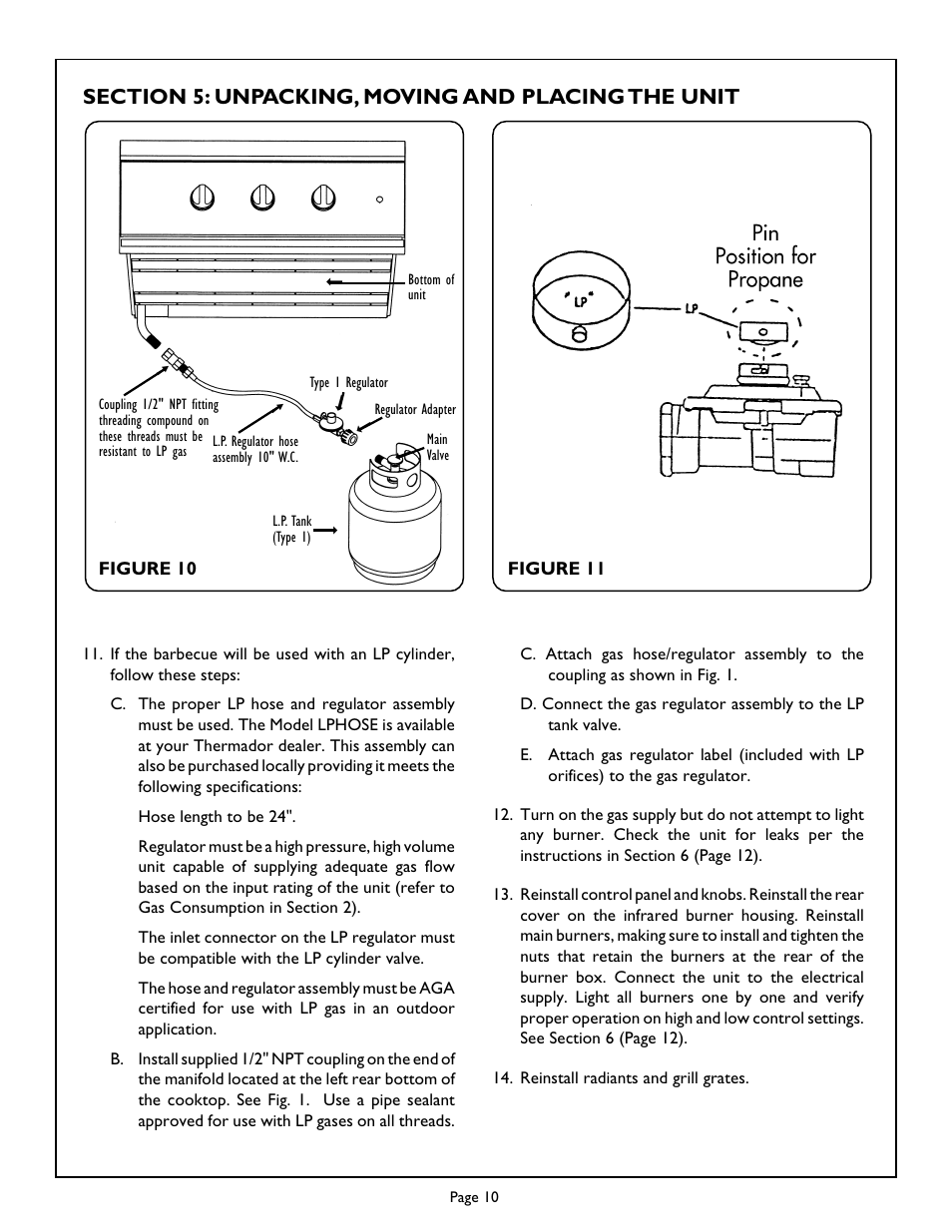 Thermador Char-Glo CGBD30RX User Manual | Page 12 / 16