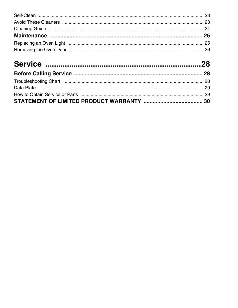 Service | Thermador PO301 User Manual | Page 4 / 120