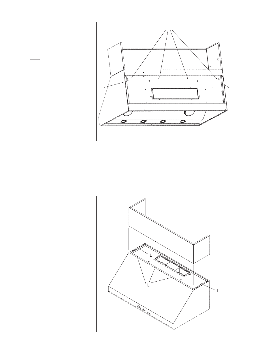 Assembly and installation of the duct covers | Thermador PH54 User Manual | Page 8 / 38