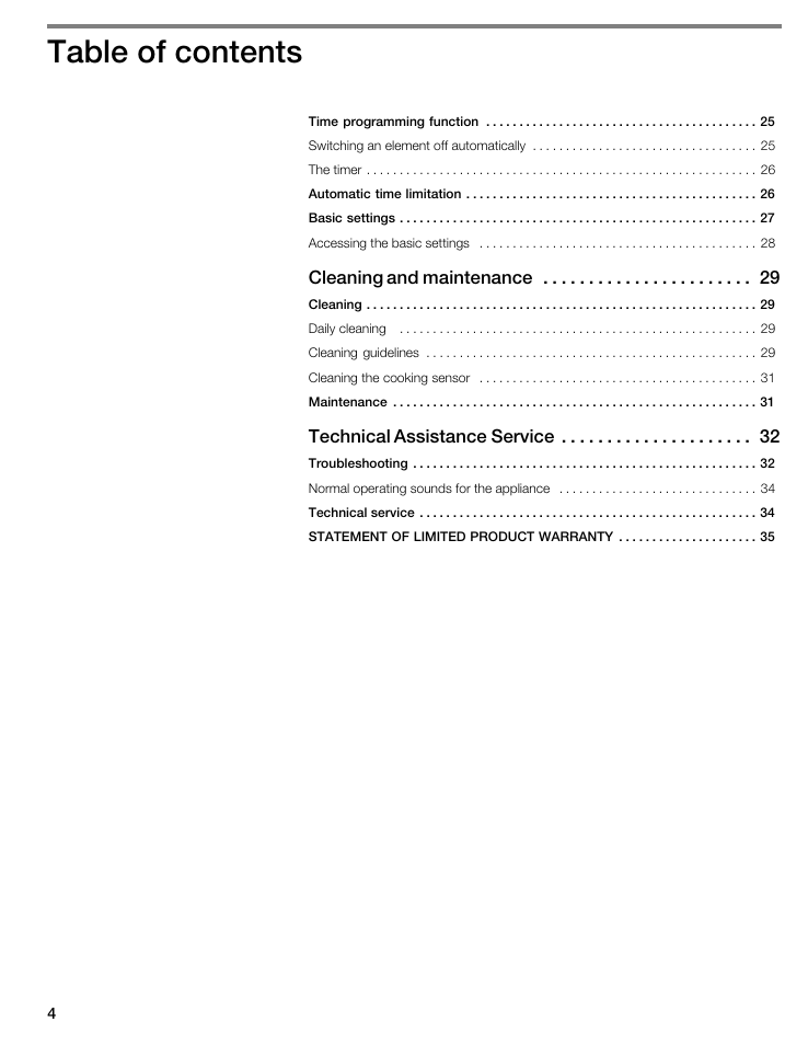 Thermador CIS365GB User Manual | Page 3 / 113