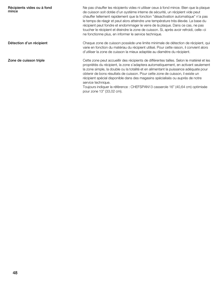 Thermador CIS365GB User Manual | Page 47 / 113