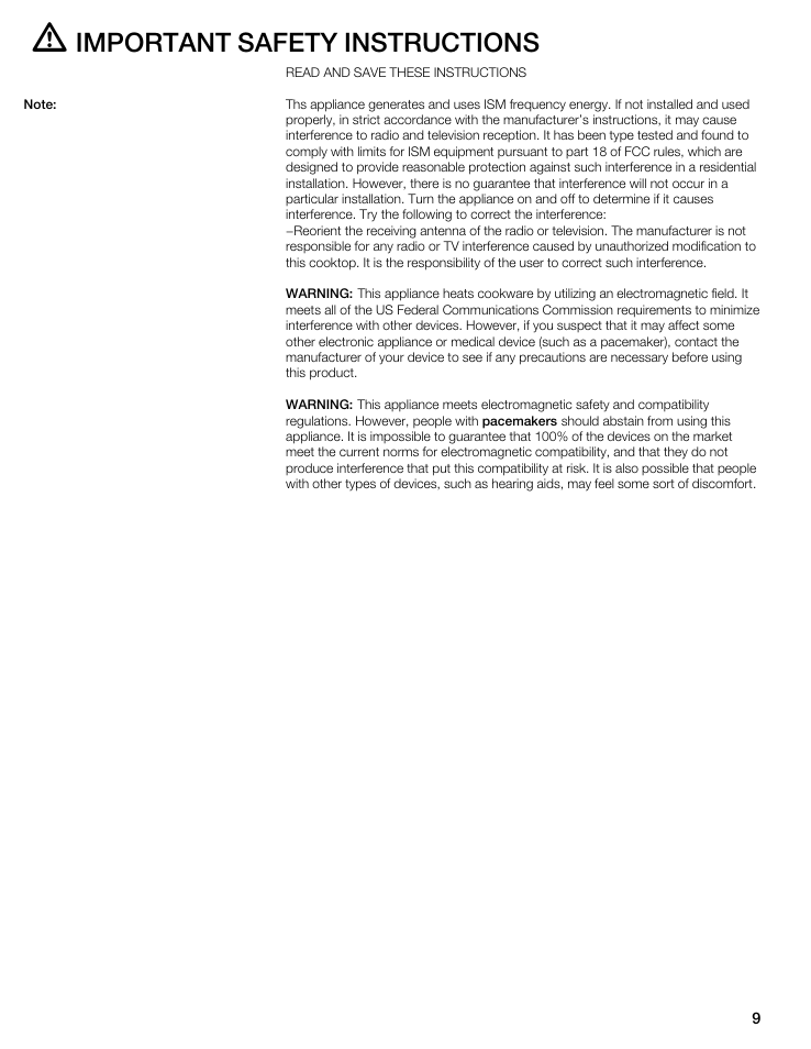 Important safety instructions | Thermador CIS365GB User Manual | Page 8 / 113