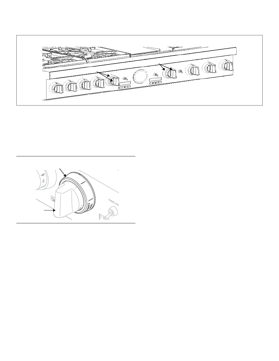 Ajustes para hornear/hornear por convección /asar, Figura 30: tablero de mandos del modelo de 48 pulg, Figura 31: mode selector ring & temperature knob | Consejos con el modo asar | Thermador PROFESSIONAL PRD48 User Manual | Page 121 / 138