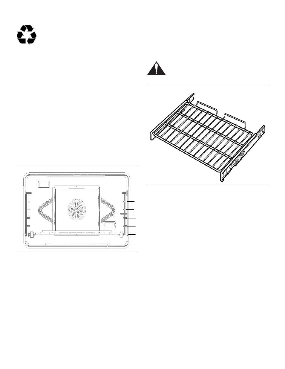 Check that you have the items listed in table 1, Figure 1: main oven rack positions, Important | Warning, Figure 2: full access® oven rack | Thermador PROFESSIONAL PRD48 User Manual | Page 13 / 138