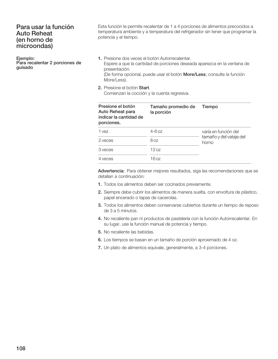 Thermador MCES User Manual | Page 108 / 136
