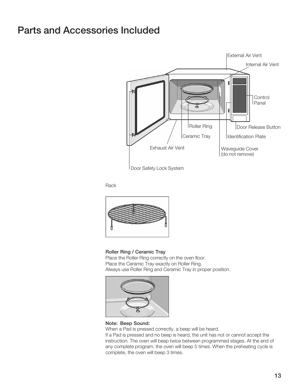 Parts and accessories included | Thermador MCES User Manual | Page 13 / 136