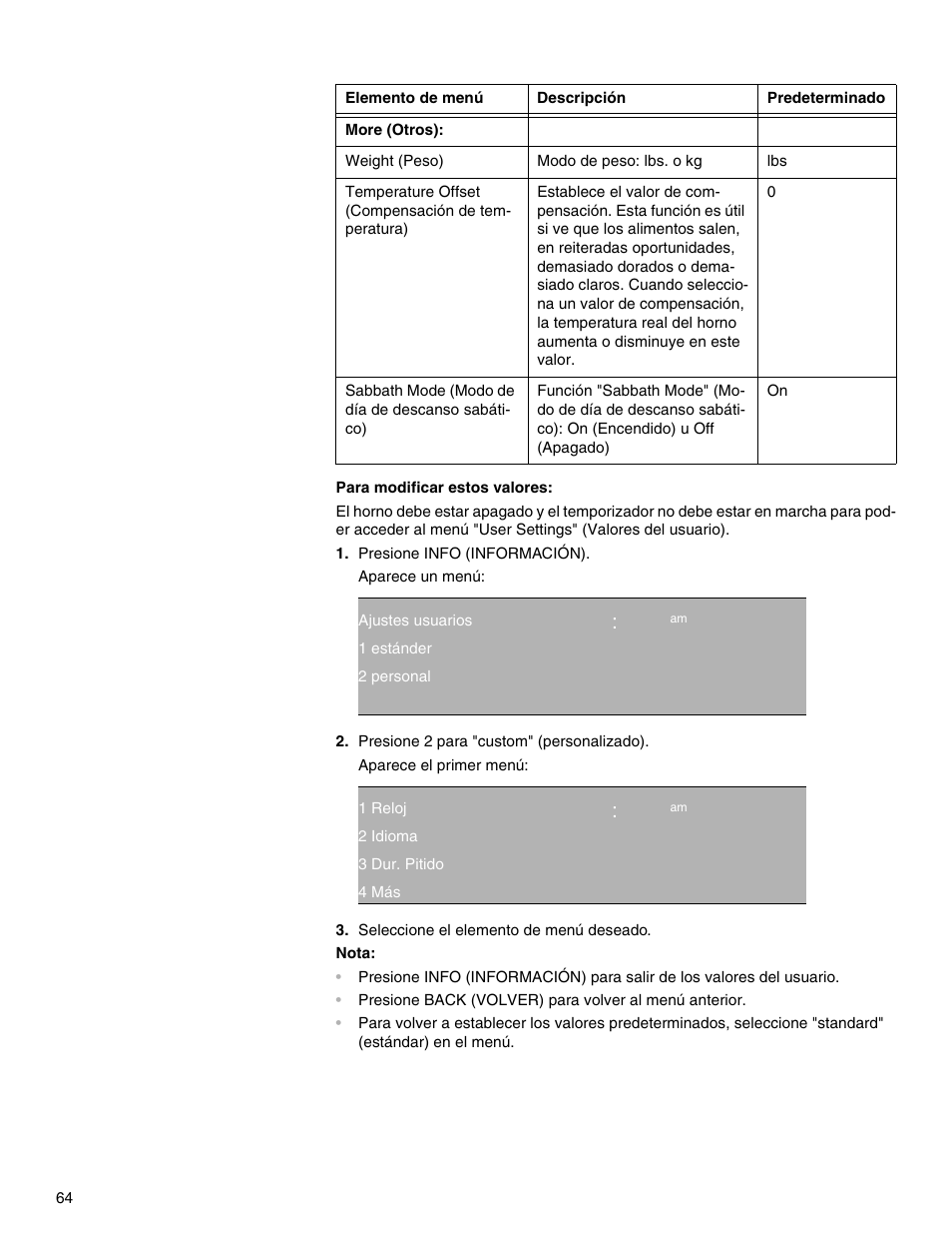 Qq:ep am, Qq ep | Thermador M301E User Manual | Page 64 / 128