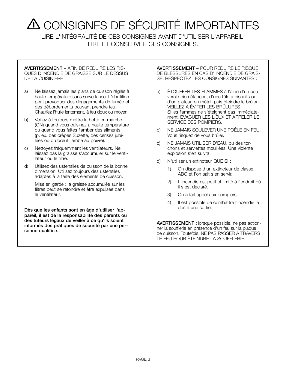 Consignes de sécurité importantes | Thermador HDDW36FS User Manual | Page 13 / 32