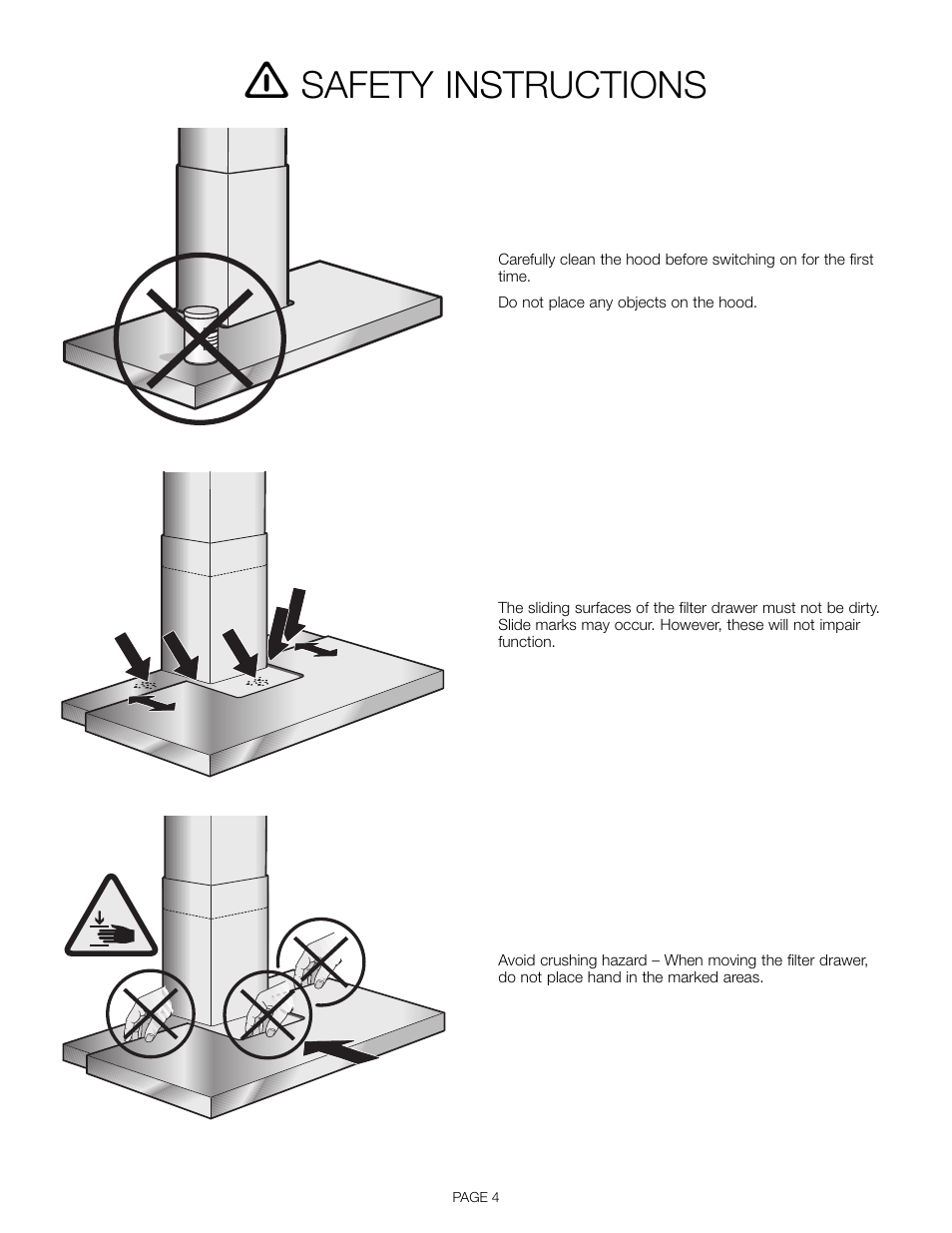 Safety instructions | Thermador HDDW36FS User Manual | Page 4 / 32