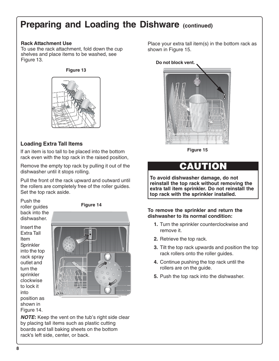 Preparing and loading the dishware | Thermador DWHD64CS User Manual | Page 10 / 70
