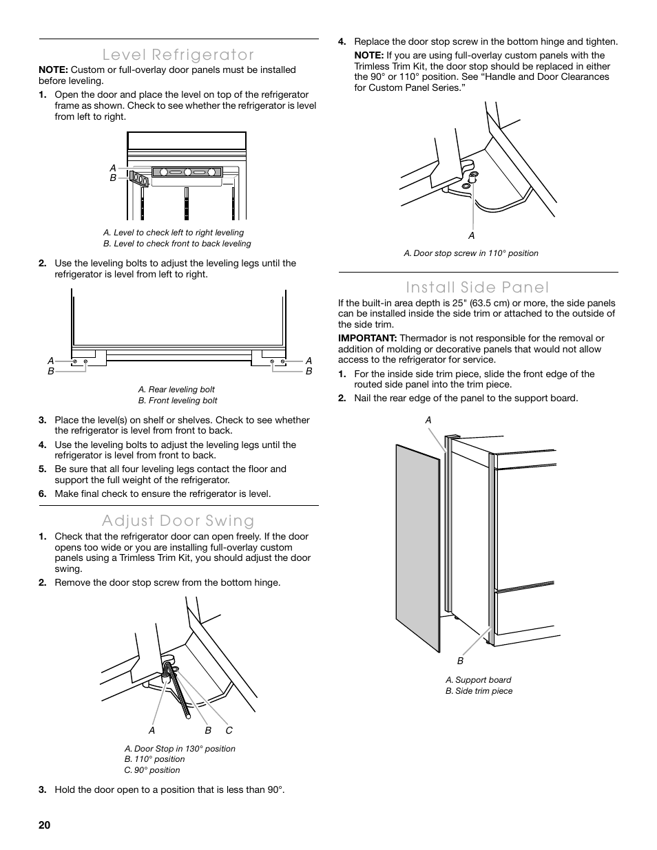 Thermador KBULT3655E User Manual | Page 20 / 60