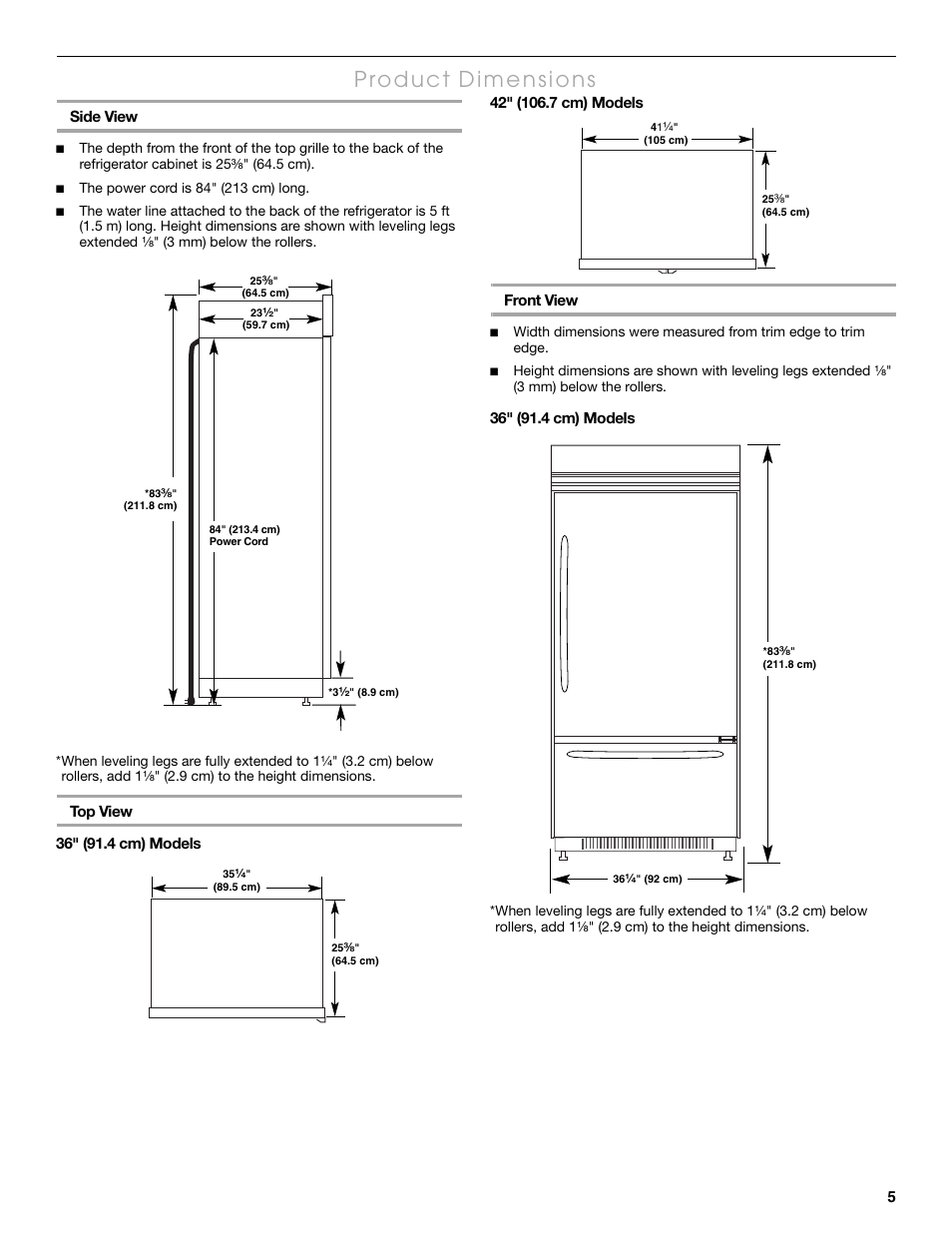 Thermador KBULT3655E User Manual | Page 5 / 60