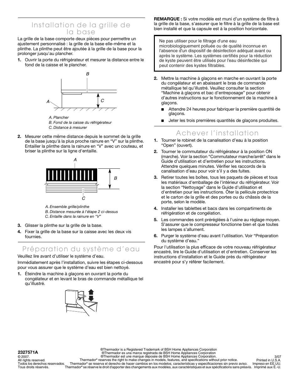 Thermador KBULT3655E User Manual | Page 60 / 60
