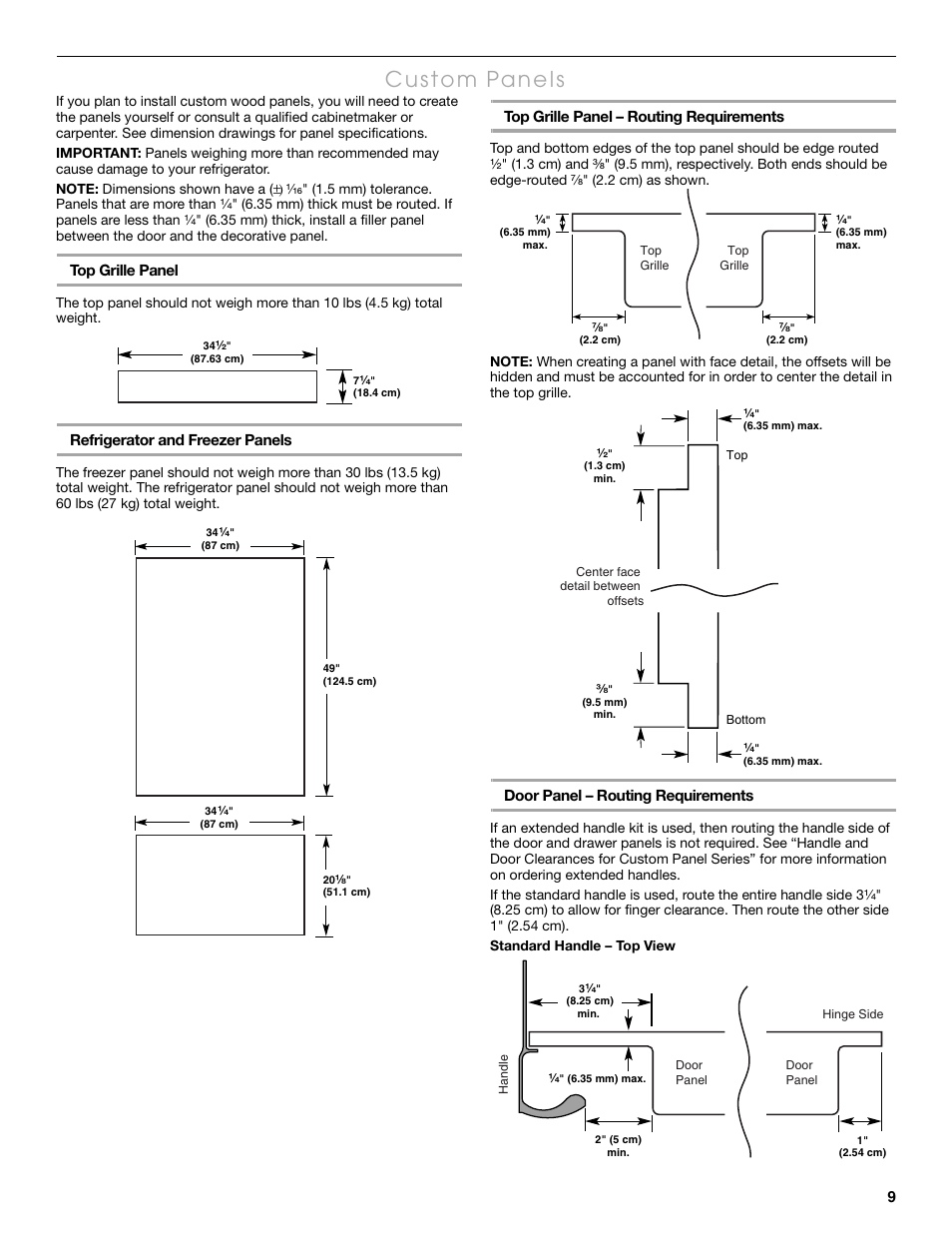 Thermador KBULT3655E User Manual | Page 9 / 60