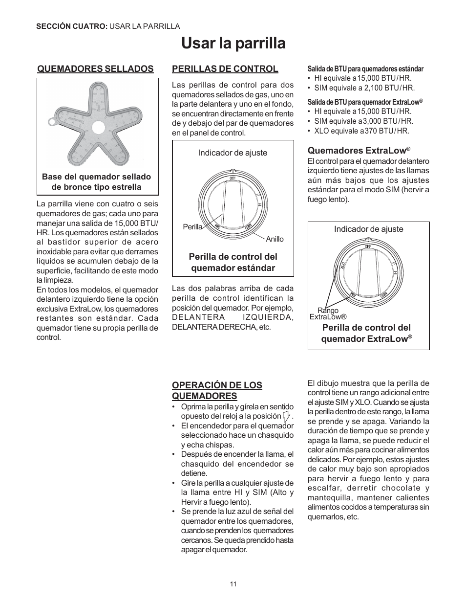 Usar la parrilla | Thermador Pro-Harmony P304 User Manual | Page 93 / 124