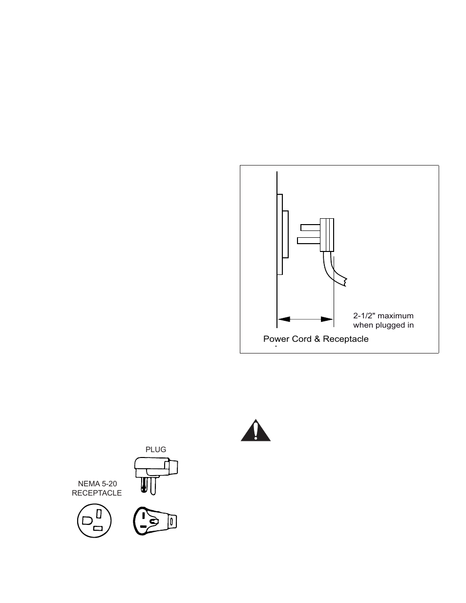 Note, Important, Electrical supply | Figure 4: wall connection, Step 3: unpacking and moving the range, Caution | Thermador PRL36 User Manual | Page 10 / 64