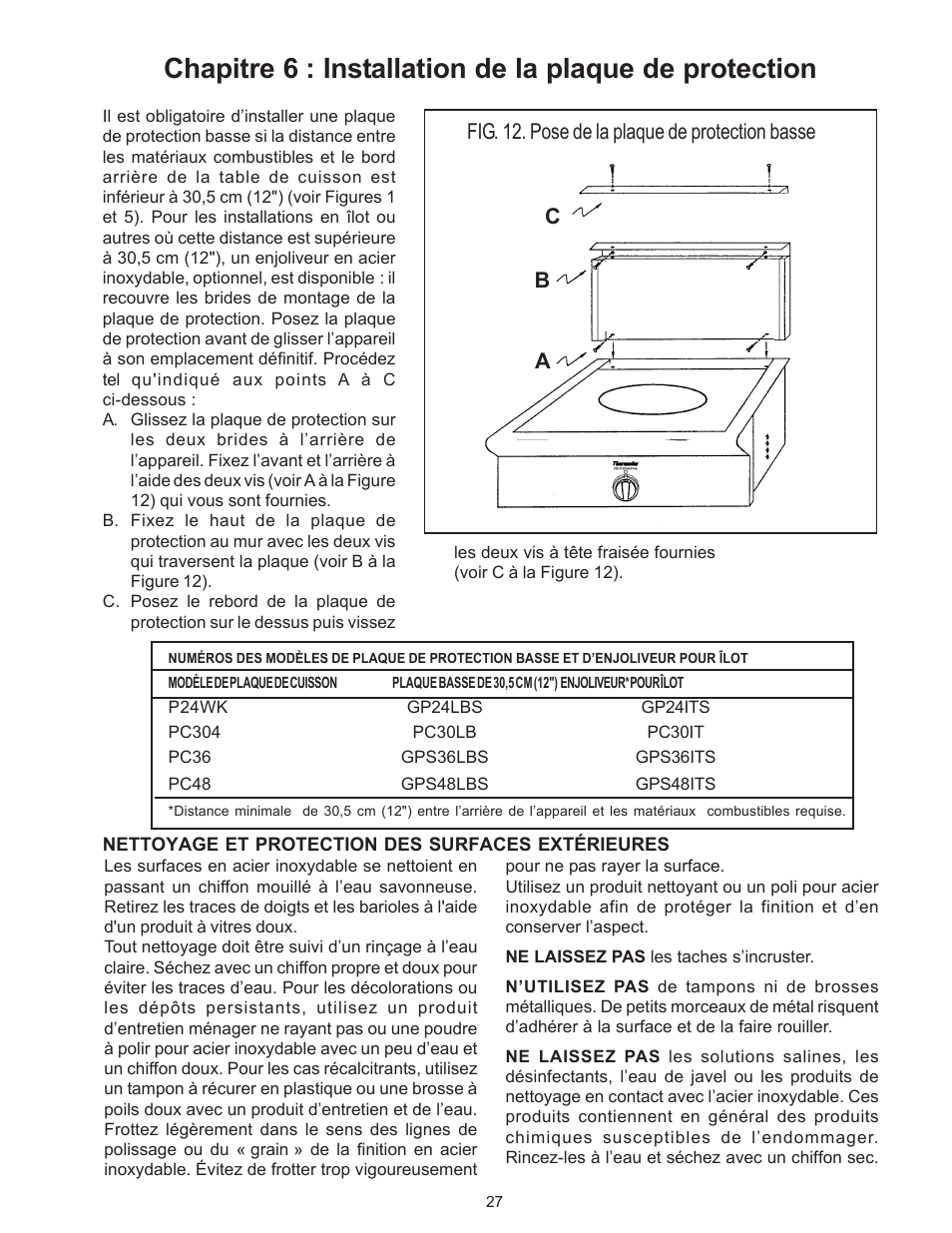 Thermador P24WK User Manual | Page 29 / 52