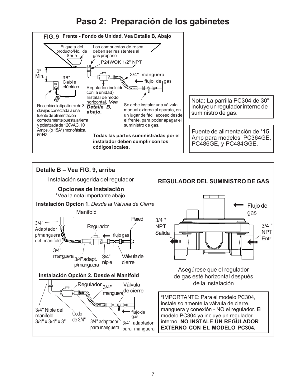Paso 2: preparación de los gabinetes | Thermador P24WK User Manual | Page 41 / 52