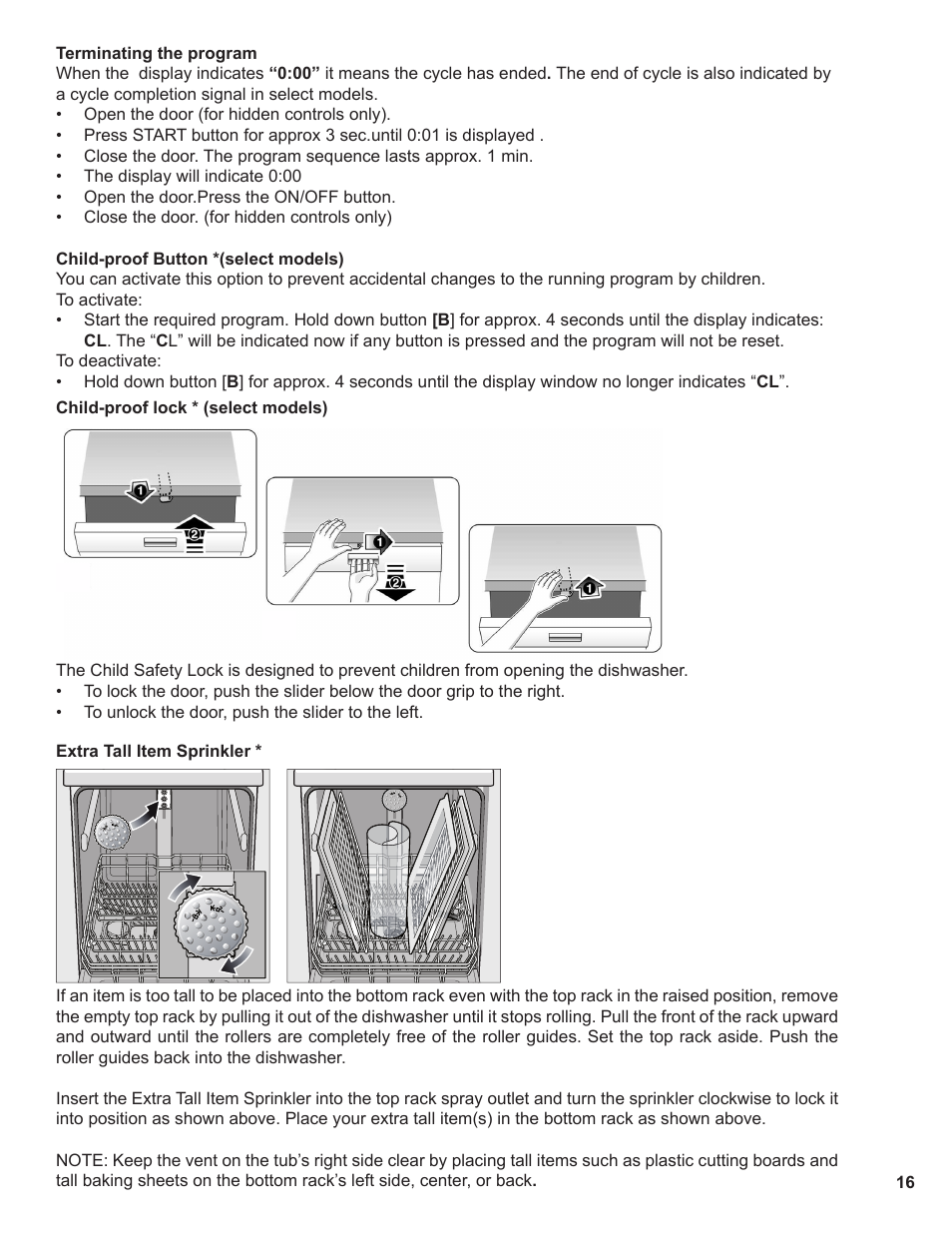 Thermador Dishwasher User Manual | Page 16 / 66