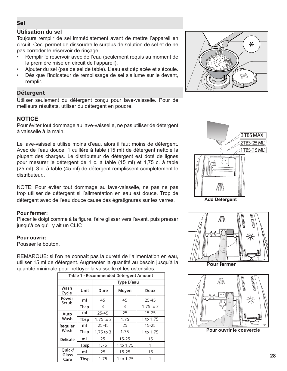 Thermador Dishwasher User Manual | Page 28 / 66