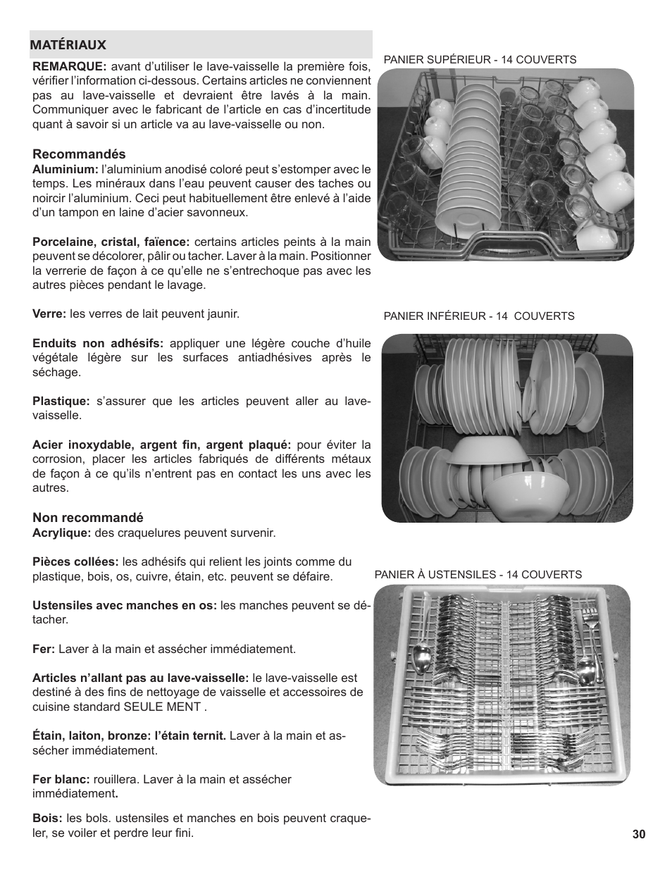 Thermador Dishwasher User Manual | Page 30 / 66