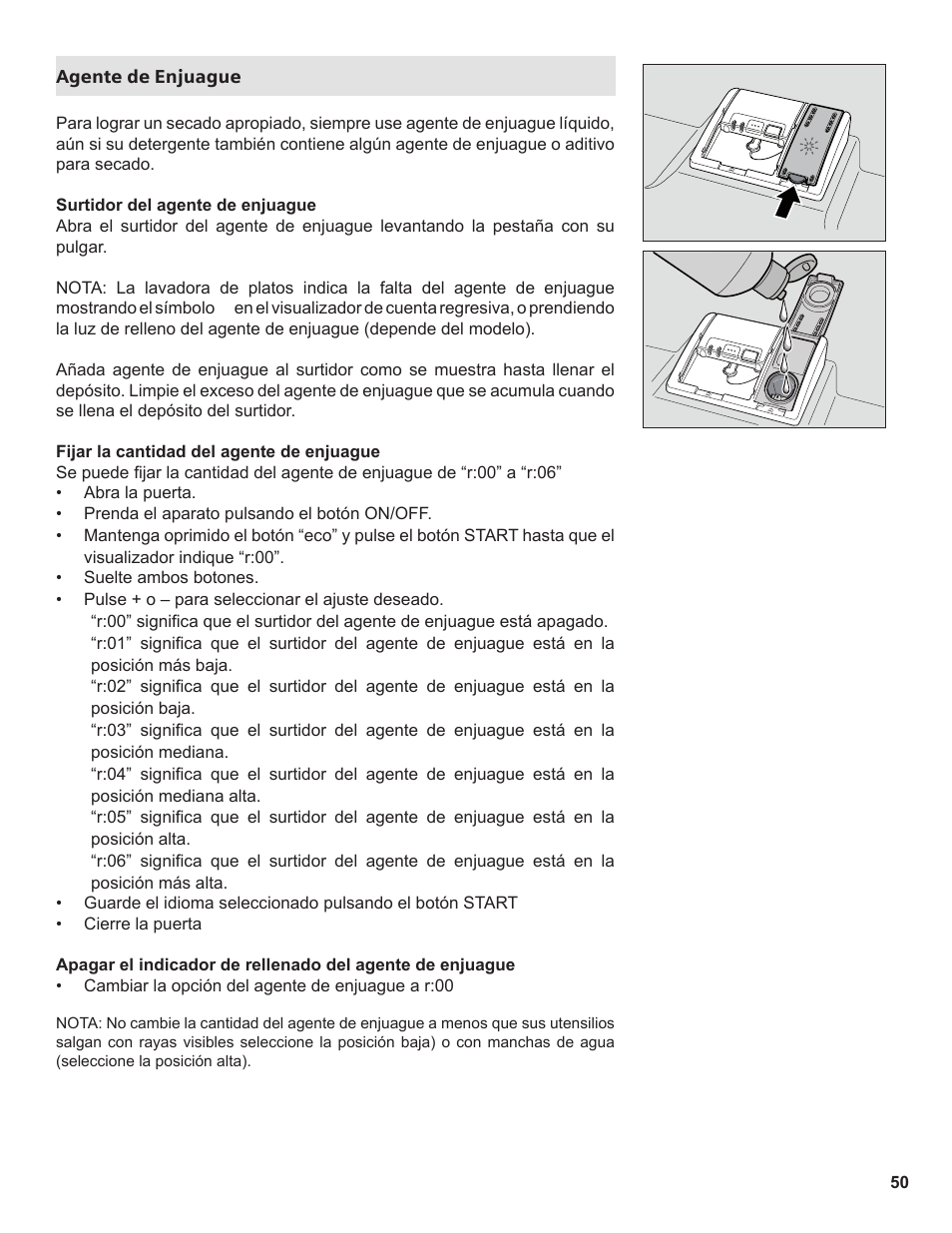 Thermador Dishwasher User Manual | Page 50 / 66