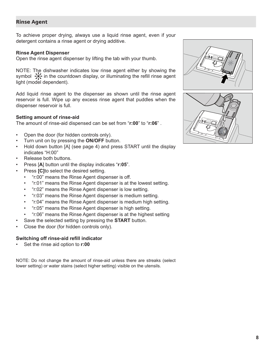 Thermador Dishwasher User Manual | Page 8 / 66