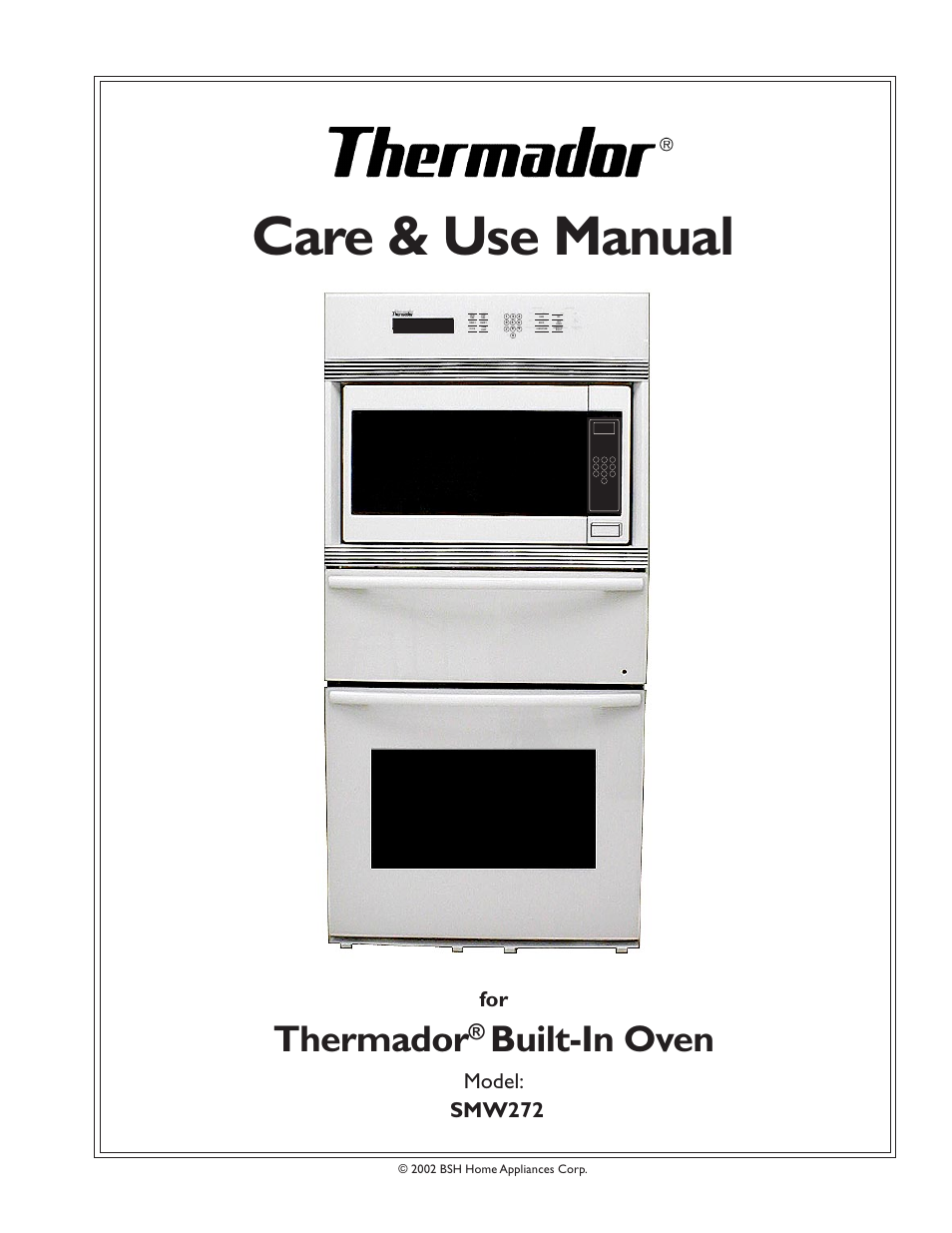 Thermador SMW272 User Manual | 64 pages